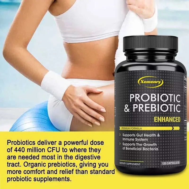 Probiotics and Prebiotics 240pcs,Regular Bowel Movements, Metabolism, Vitality