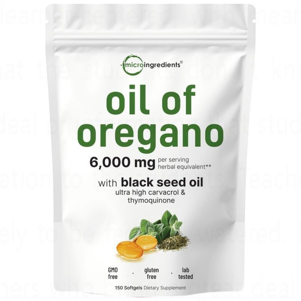 2 1 Carvacrol,Immune in Oregano Black Oil Seed of & with Count Softgels Support