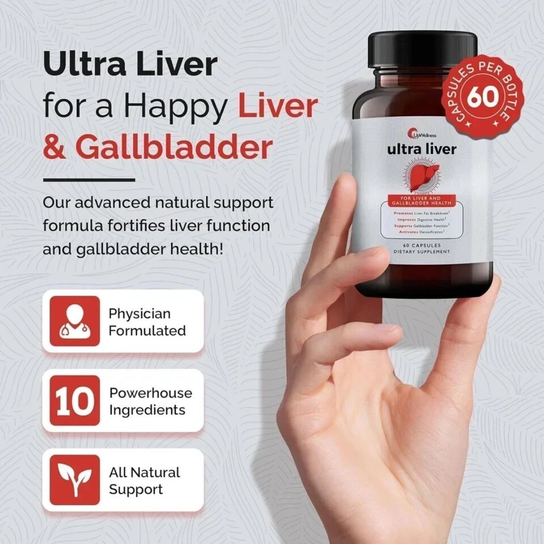 UpWellness Ultra Liver Supplement Liver Health and Gallbladder Aid Original