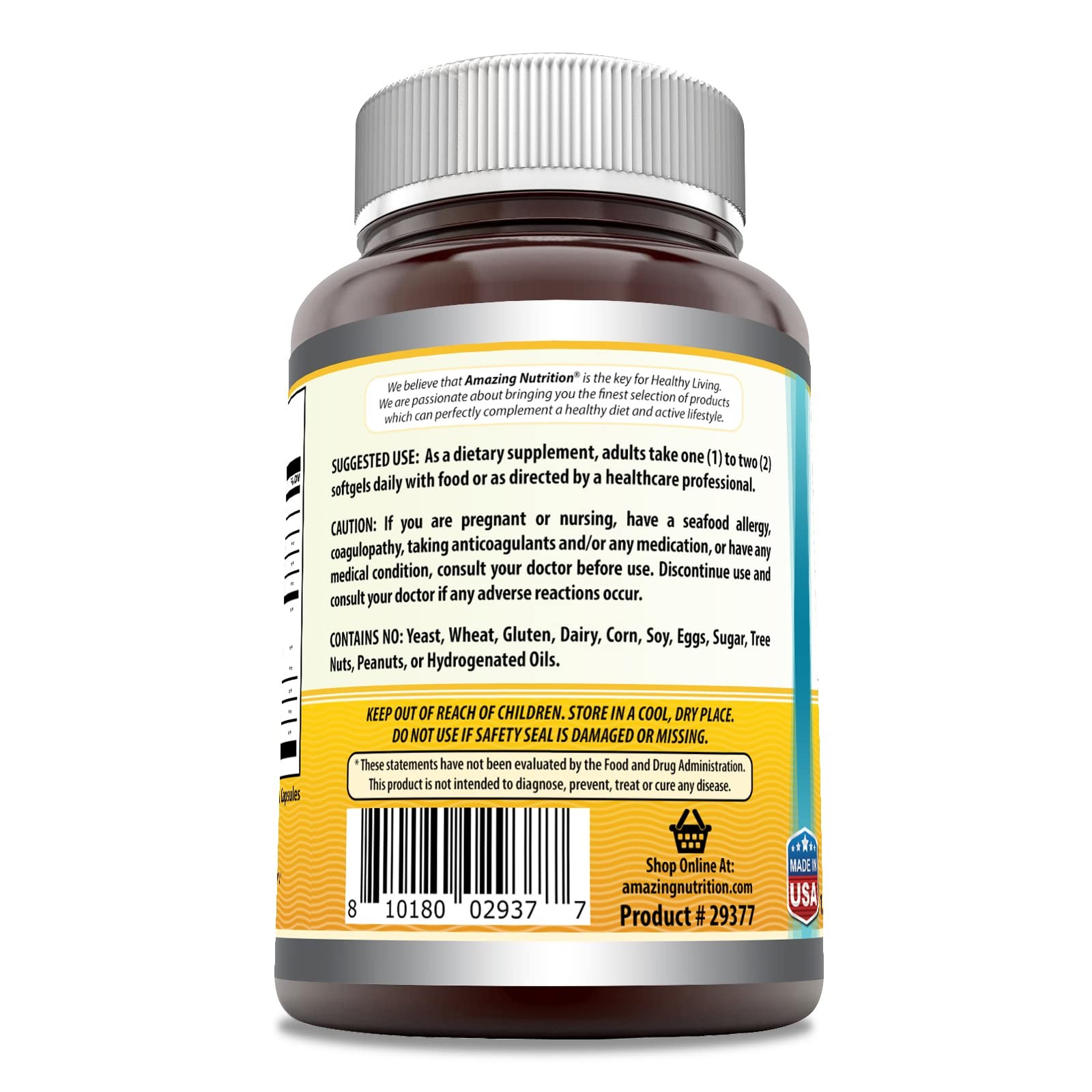 Norwegian Cod Liver Oil 1250Mg Softgels Non Gmo Gluten Free 120 Count