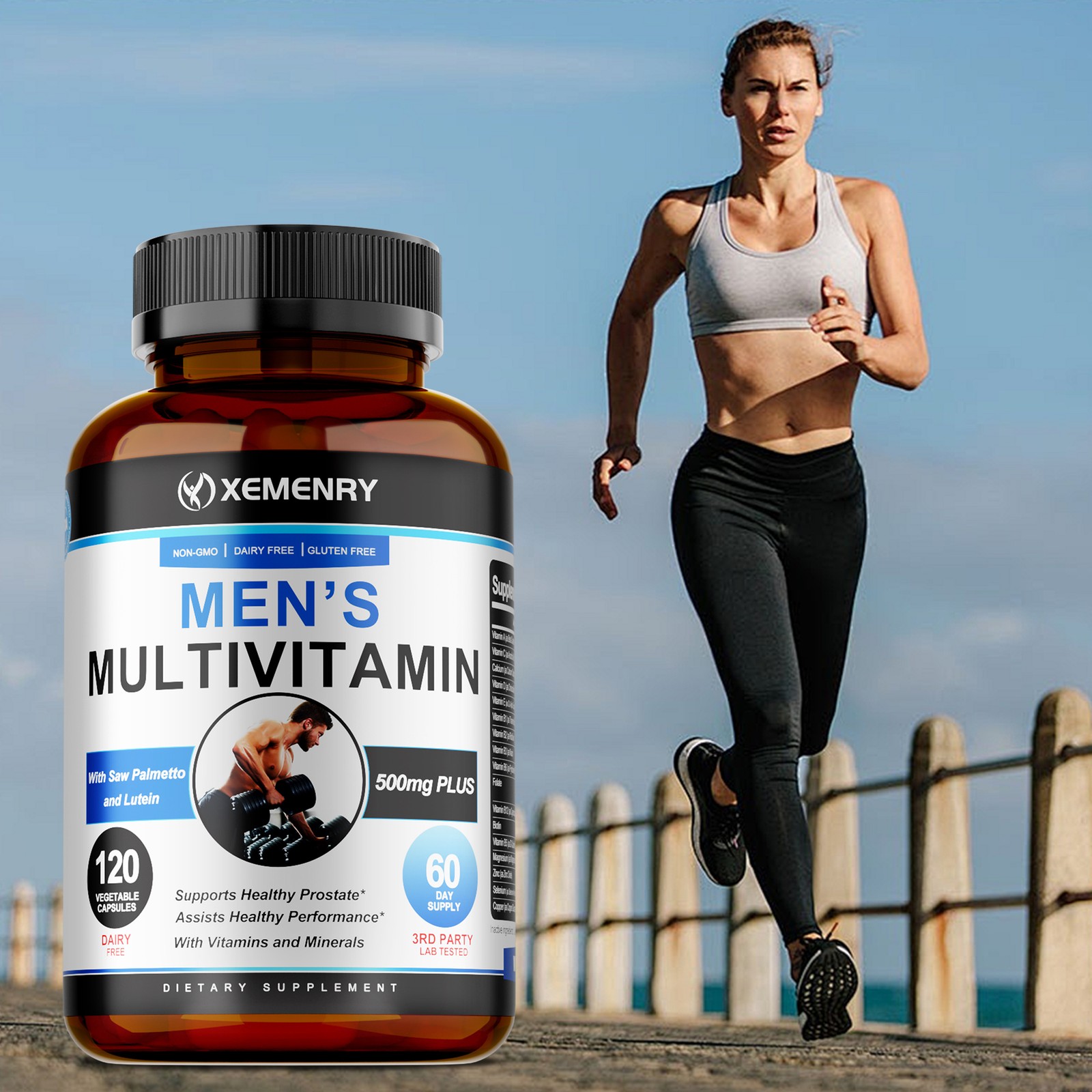 Men’s Multivitamin 240pcs- Saw Palmetto and Lutein – Healthy Male Prostate