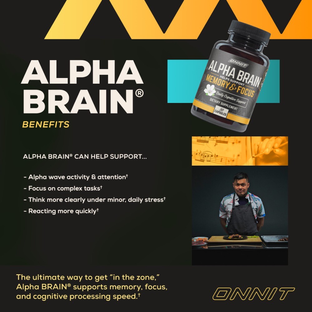Alpha BRAIN Nootropic Brain Health, Memory and Focus Support, 60 Ct