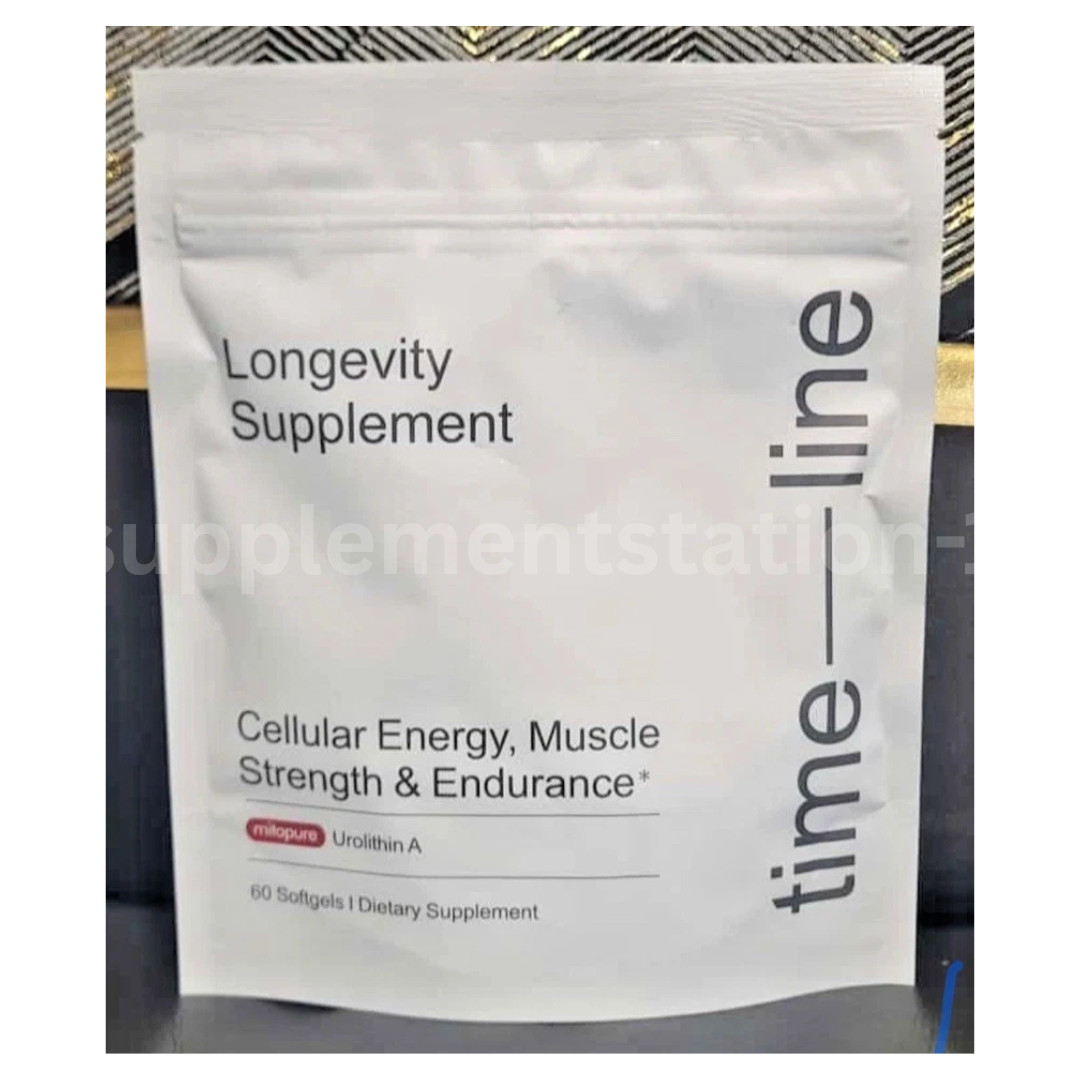 Time-Line Longevity Supplement Mitopure Urolithin A 60 Softgaels -2 Pack – 07/27
