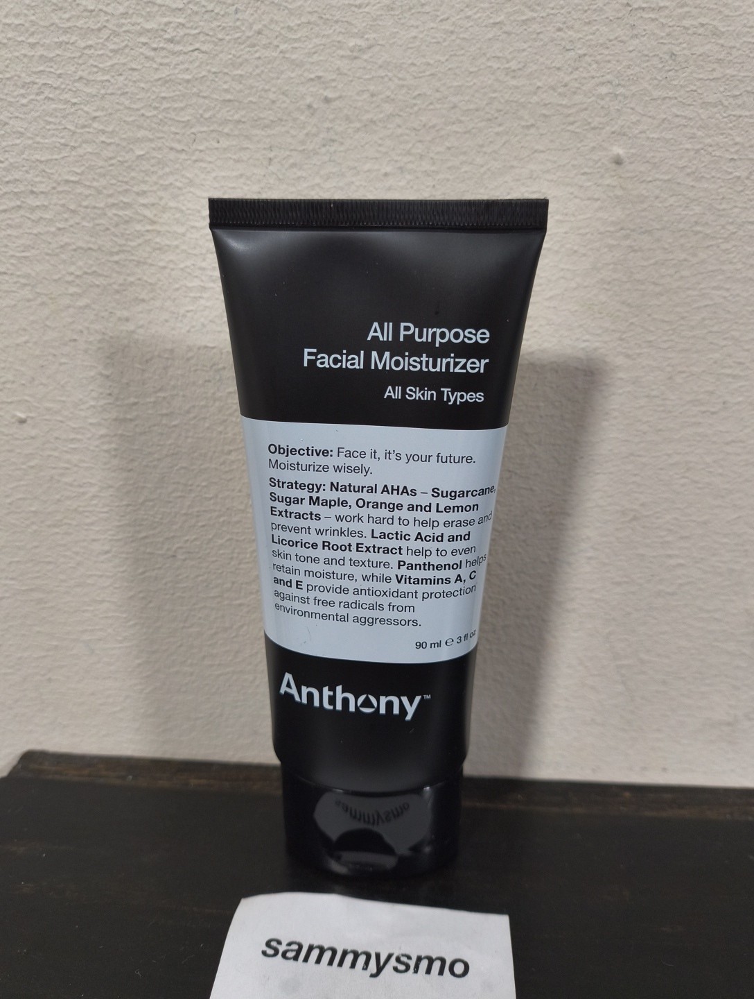 Anthony All Purpose Facial Moisturizer, all skin types, 3 Fl Oz