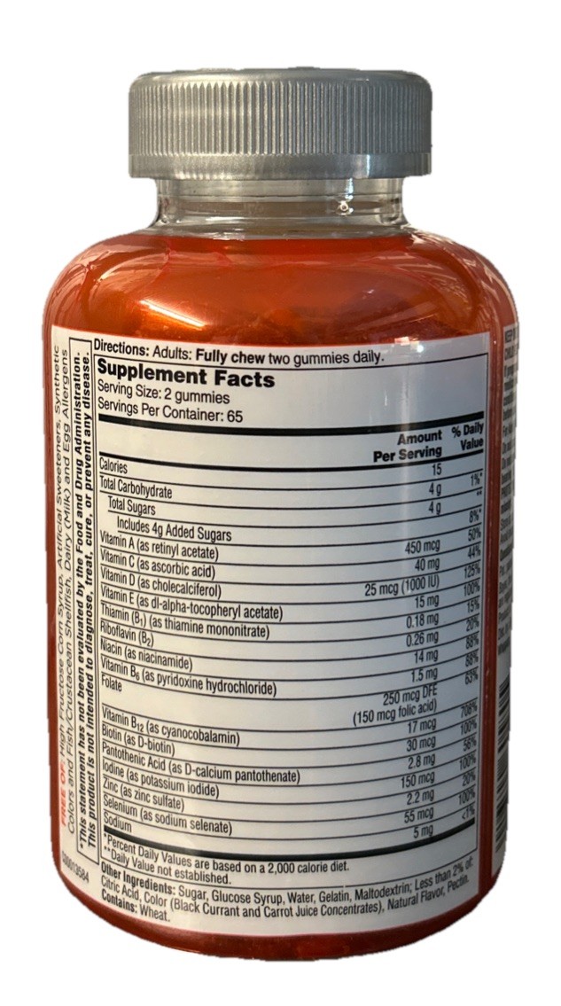 One A Day Women’s 50+ Advanced Multivitamin Immunity & Brain Health 130 Gummies