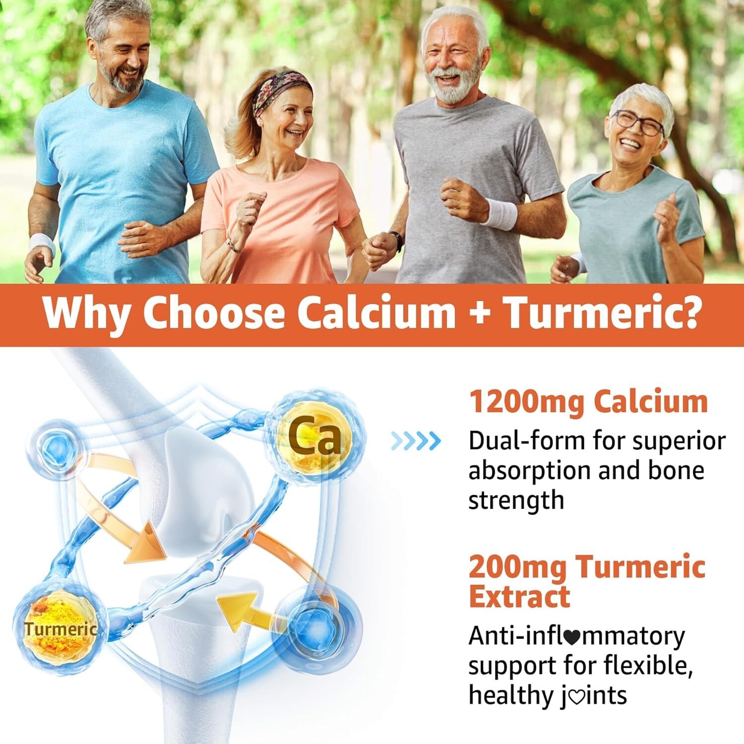Nextdia Turmeric Calcium Gummies for Women & Men – Sugar-Free Calcium 1200mg …