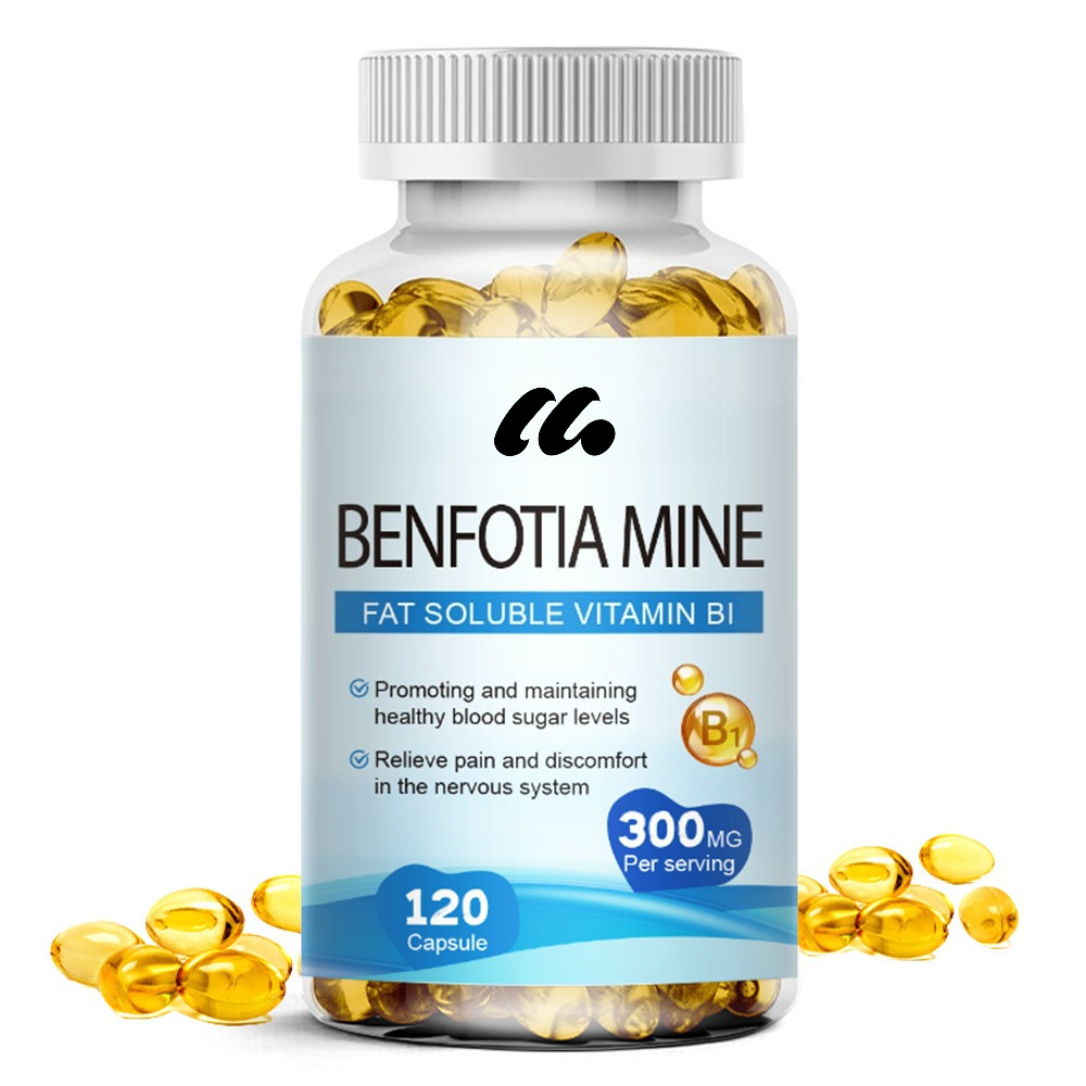 300mg Benfotiamine 120 Capsules – Fat Soluble Vitamin BI- Nervous System Support