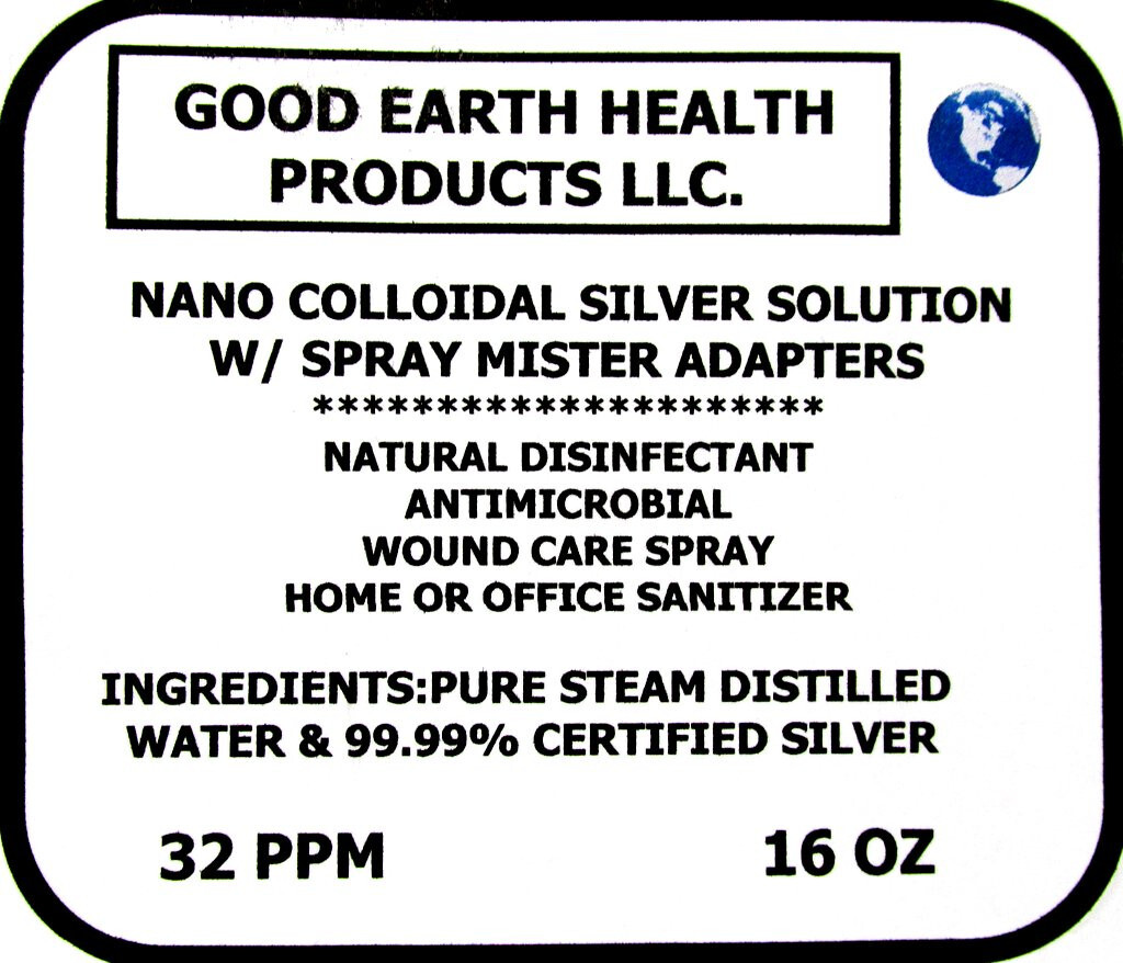 COLLOIDAL SILVER SOLUTION 32PPM (3 16 OZ BOTTLES & 3 MIST SPRAYERS ADAPTERS