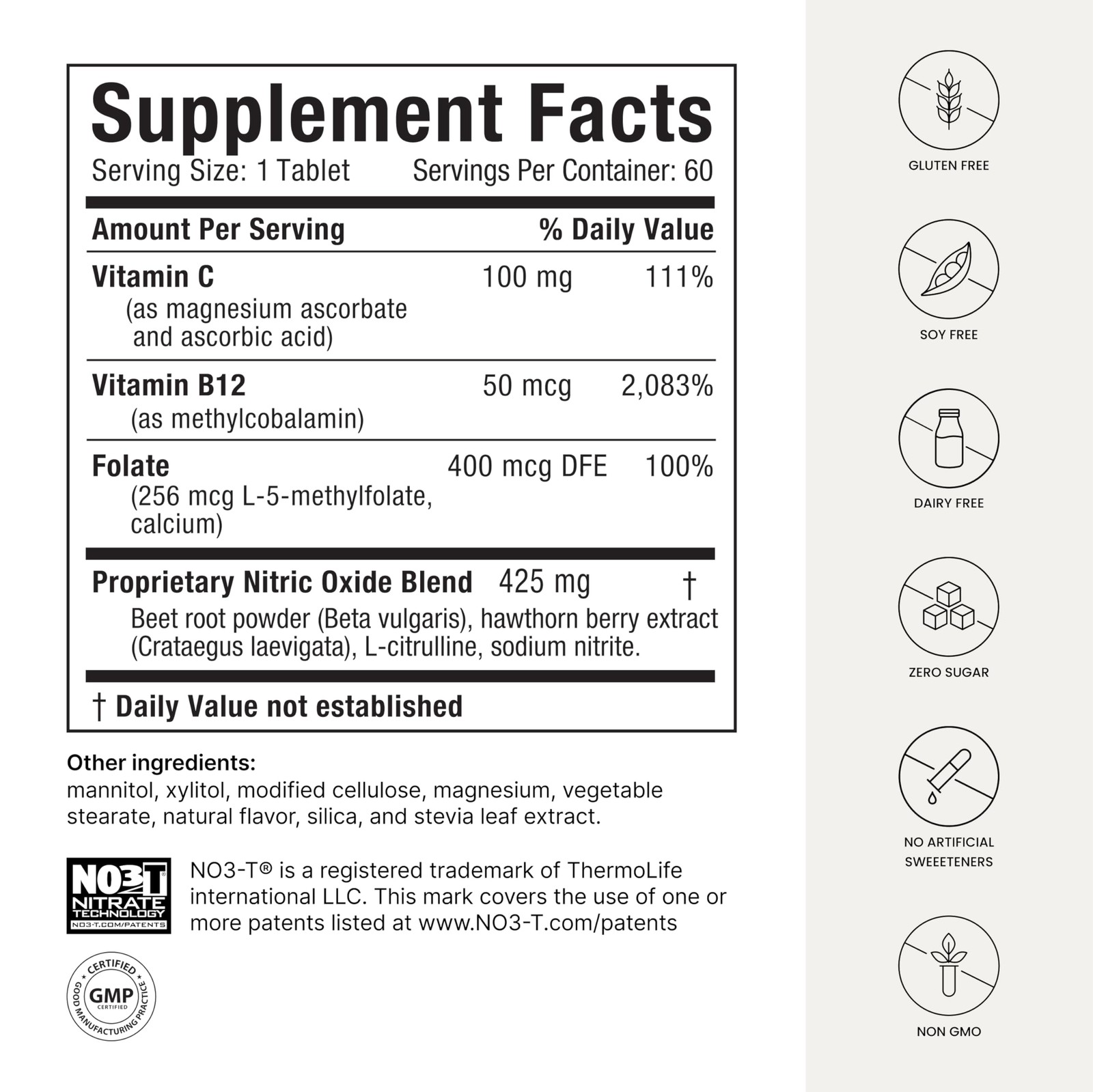 60 Count (Pack of 1), Neo40 Professional – Nitric Oxide Booster With…
