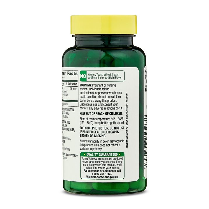 Spring Valley Milk Thistle Extract 175 mg Gelatin Capsules 90 Count