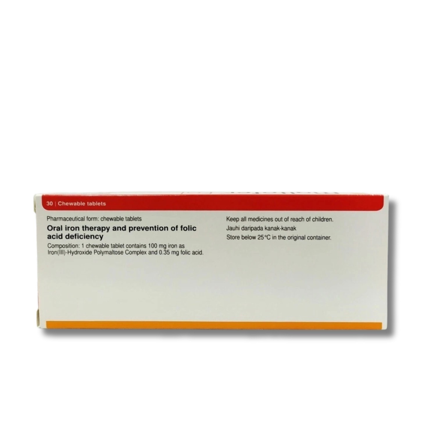 Original Maltofer FOL Chewable Tablets 30’S For Iron Deficiency