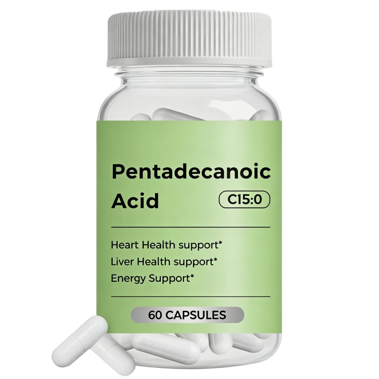 C15:0 Supplement, 60 Caps Pentadecanoic Acid, High Altitude Sheep Milk Sourced