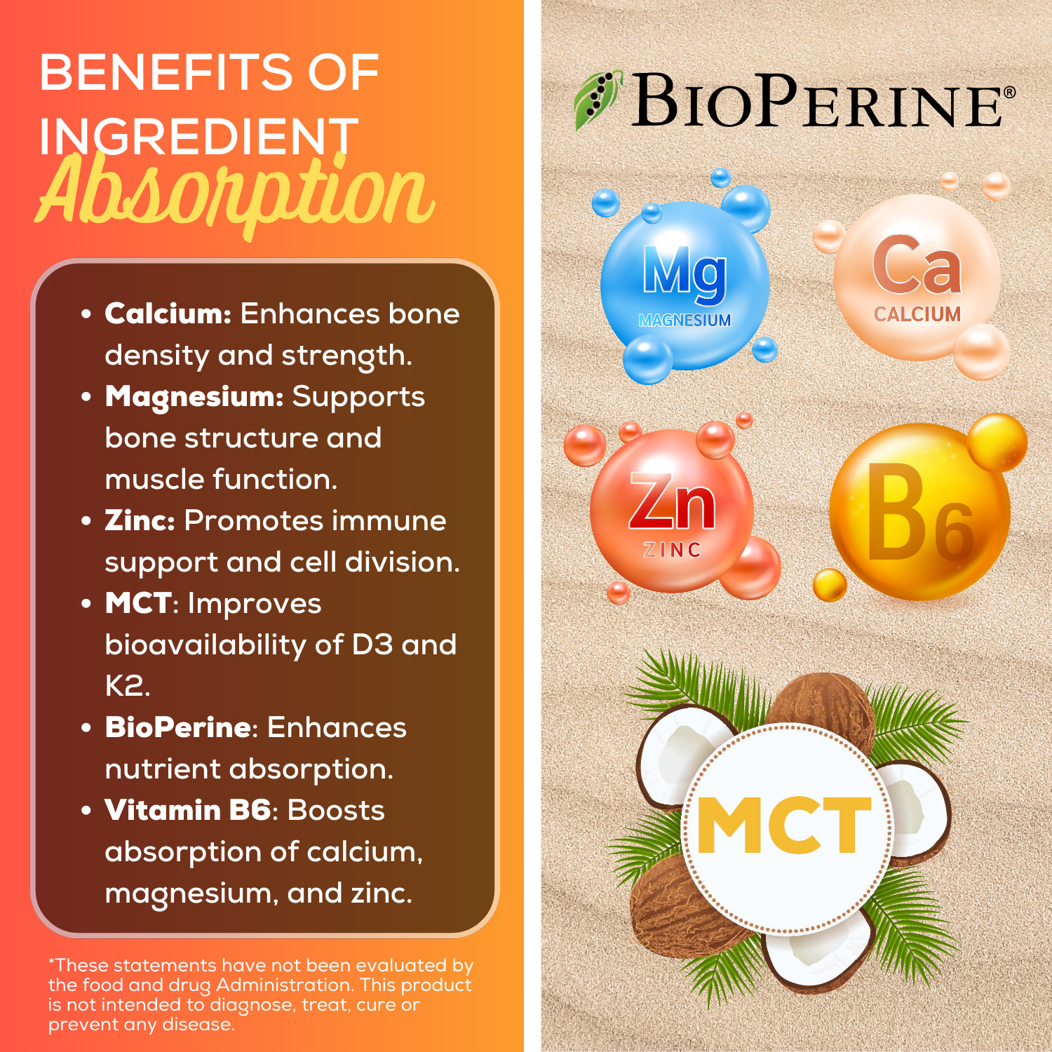 Vitamin D3 K2 with Coconut Oil | Plant Based Vitamin K2 MK7 + Vegan D3 10,000iu