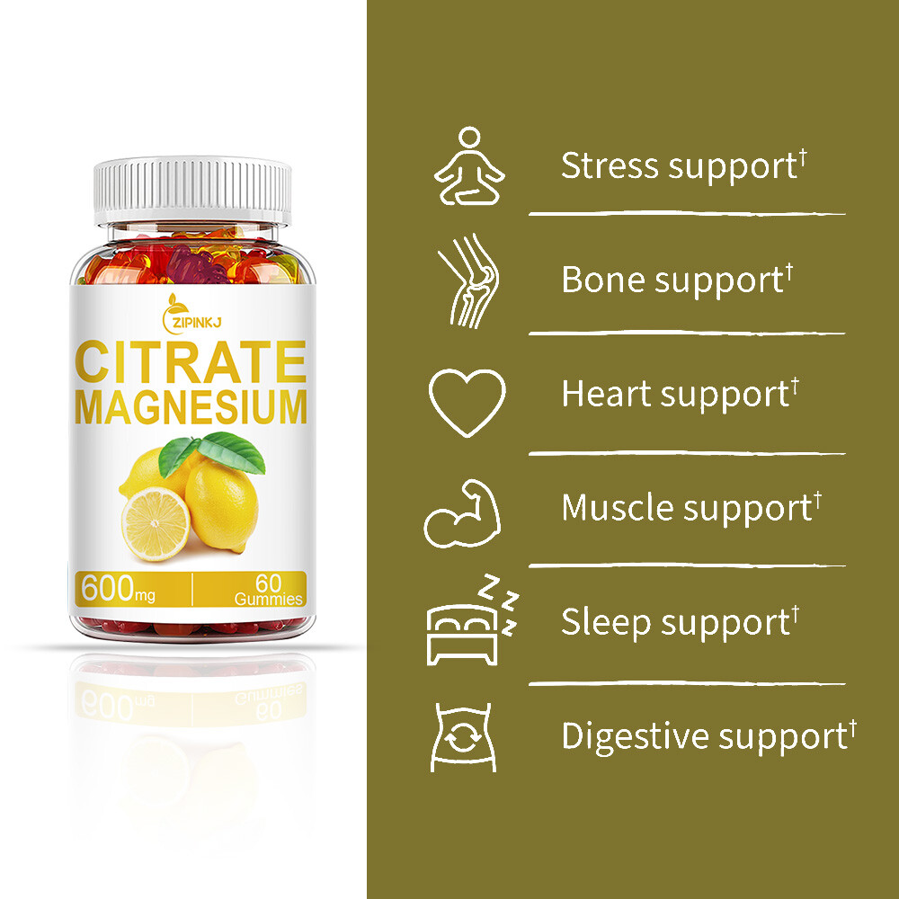 Magnesium Citrate Capsules Extra Strength High Absorption Magnesium Supplement