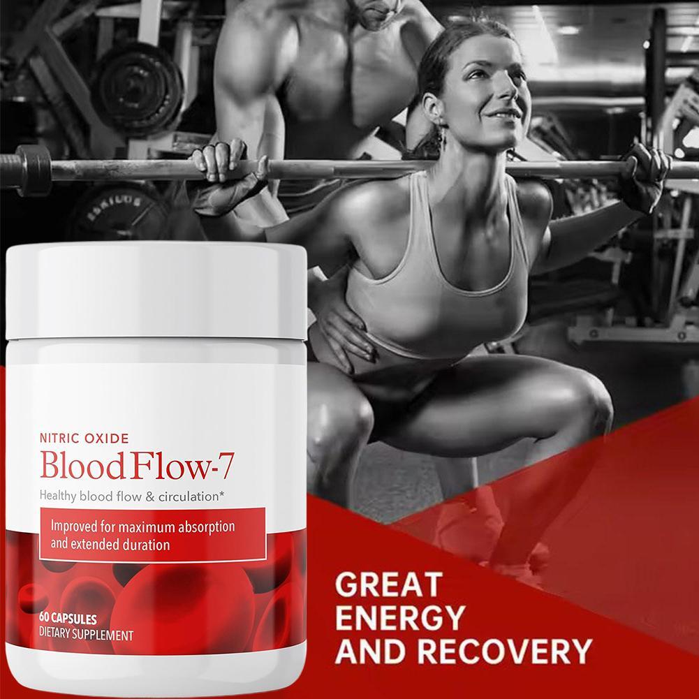 Bloodflow-7 Blood Circulation Supplement | Nitric Oxide with Nitros 60 capsules