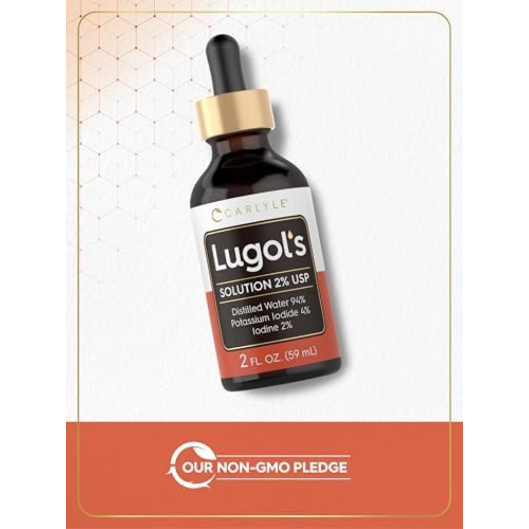 Lugols Iodine 2 Percent 2 Fl Oz Potassium Iodide and Solution