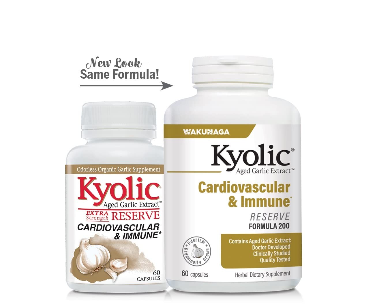 Kyolic Aged Garlic Extract Formula 200, Cardiovascular & 60 Count (Pack of 1)