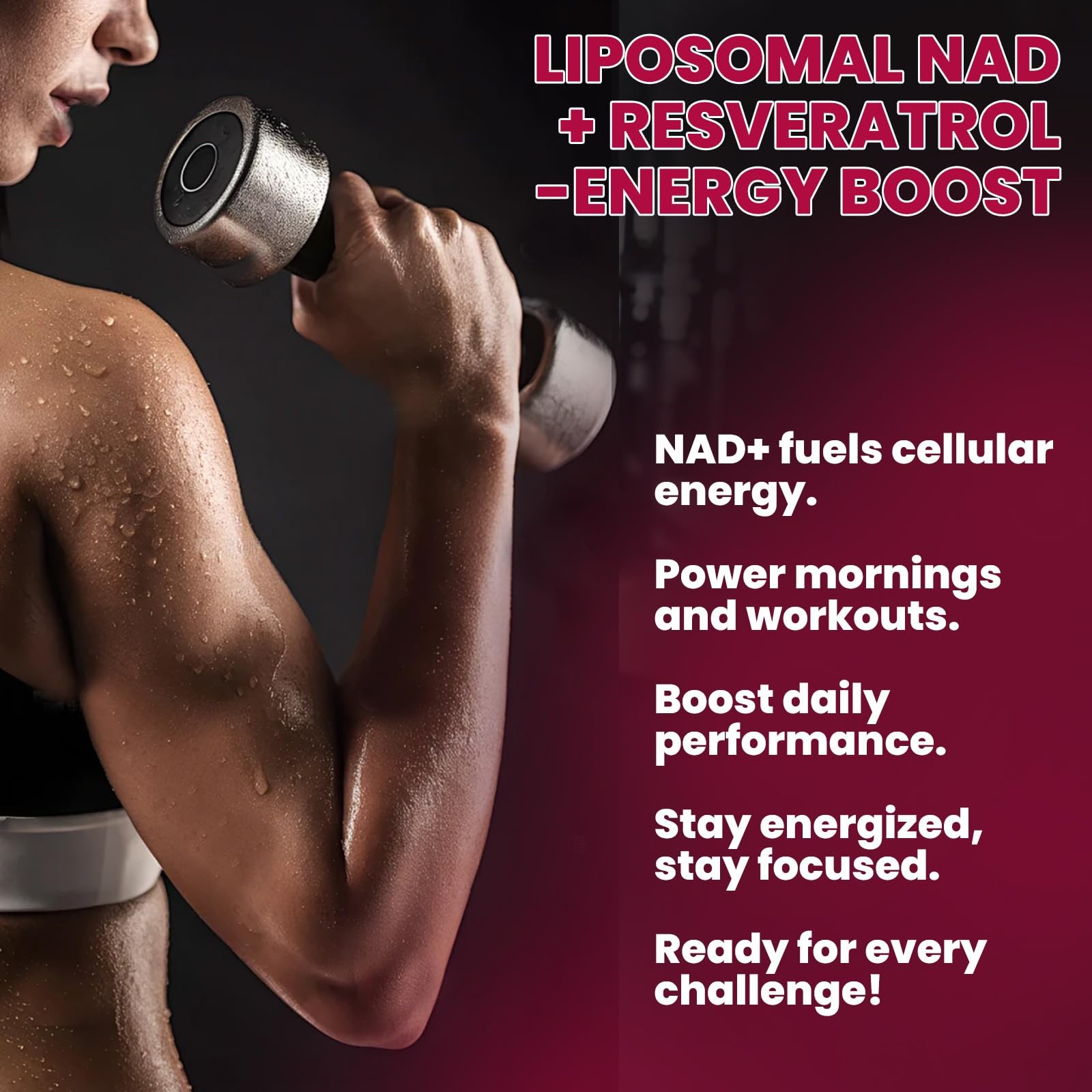 Hovika Liposomal Nad Supplement – 1200Mg Nad Liquid Drops For Women Men