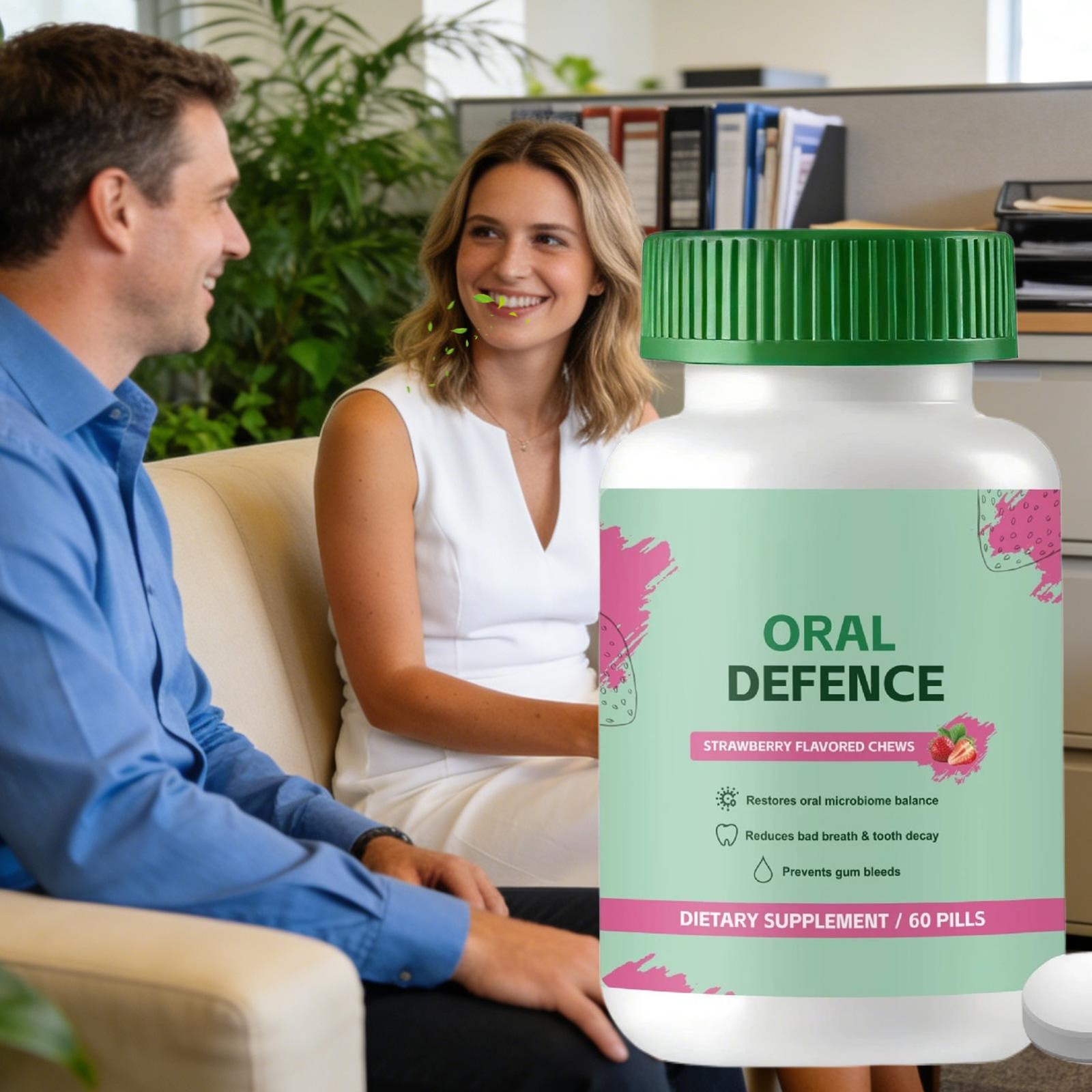Oracare Oral Defence – Oral Probiotics Supplement ideal for Fresh Breath, Teeth