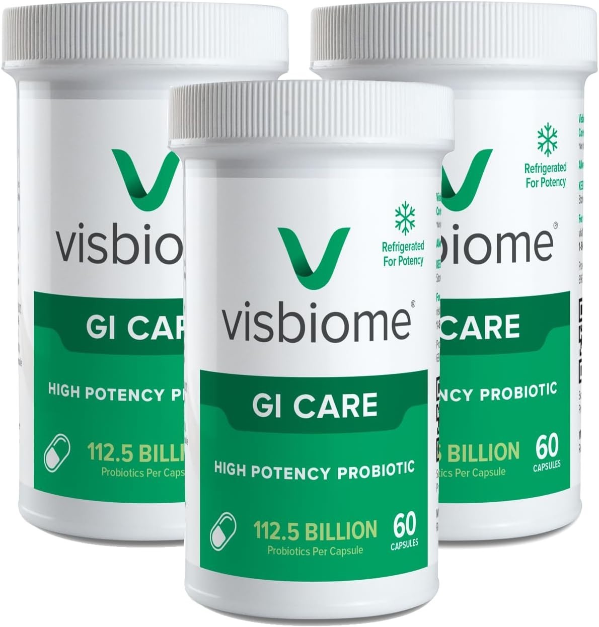 Visbiome® GI Care – High Potency Probiotic – 112.5 60 Count (Pack of 3)