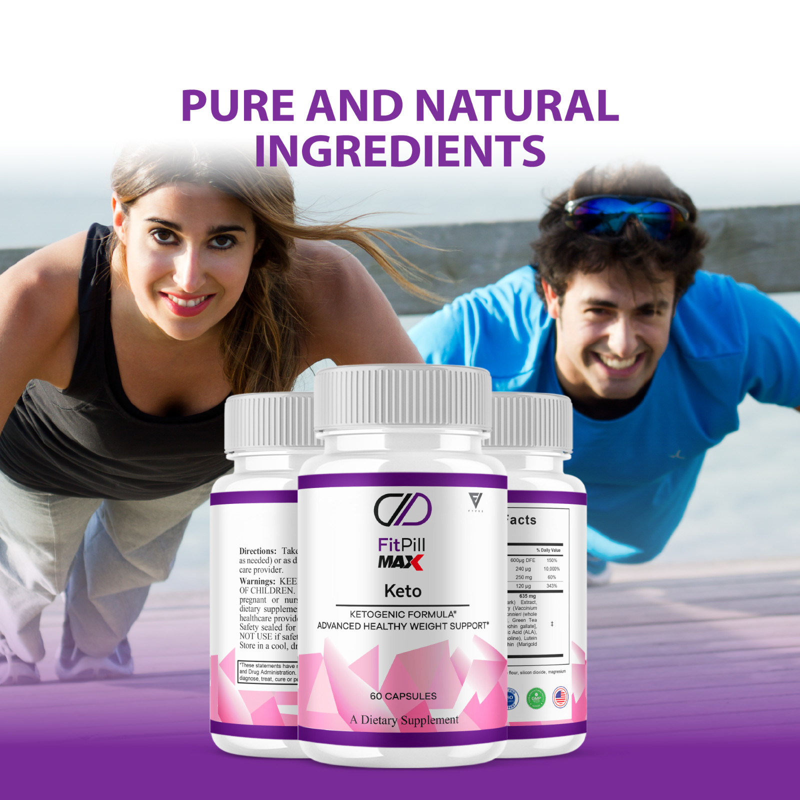(3 Pack) Fitpill Max Keto Supplement, Fitpill Weight Management (180 Capsules)