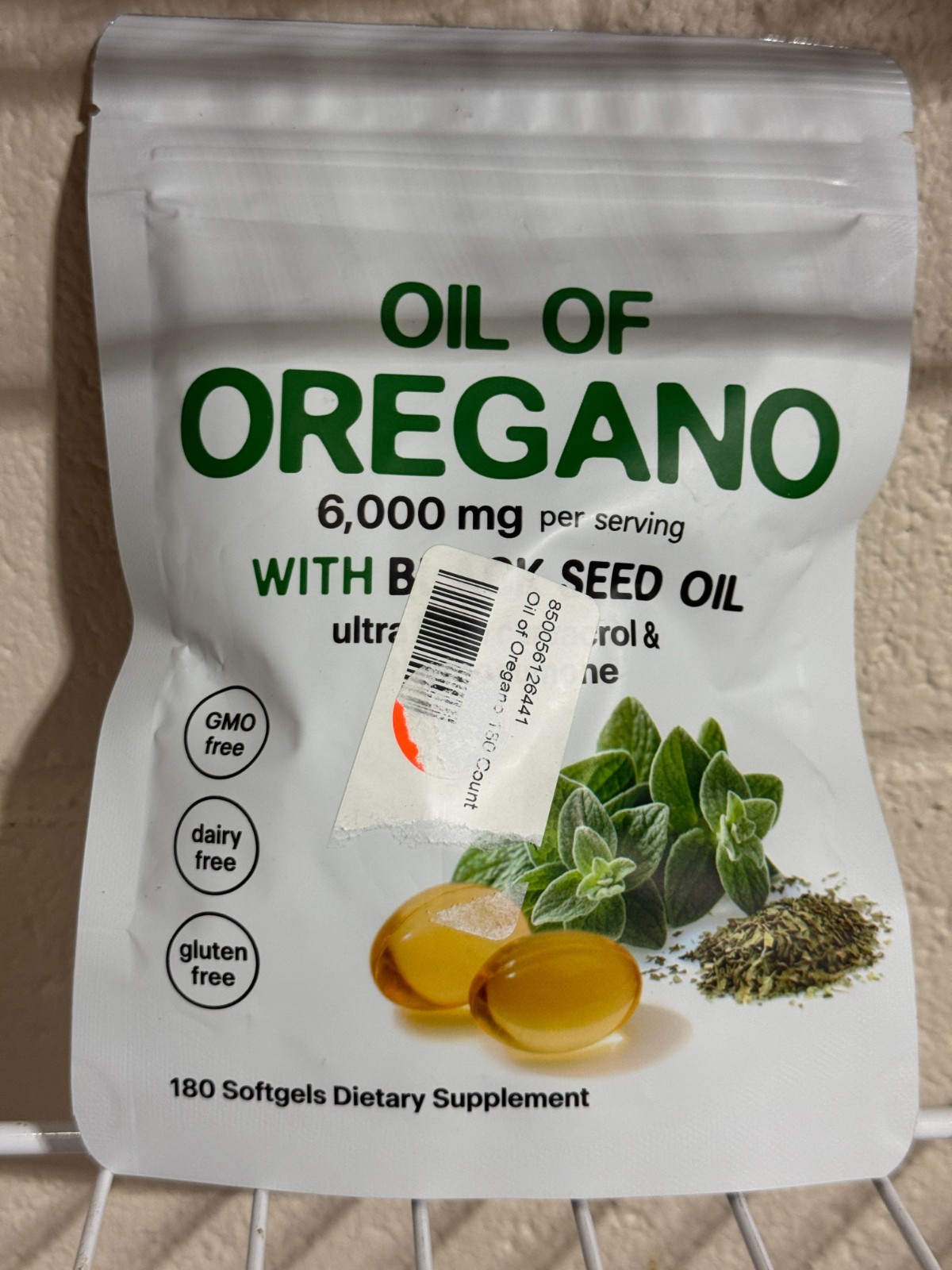 Ingredients Oil of Oregano 180 Softgels Formulated with Black Seed Oil Strength