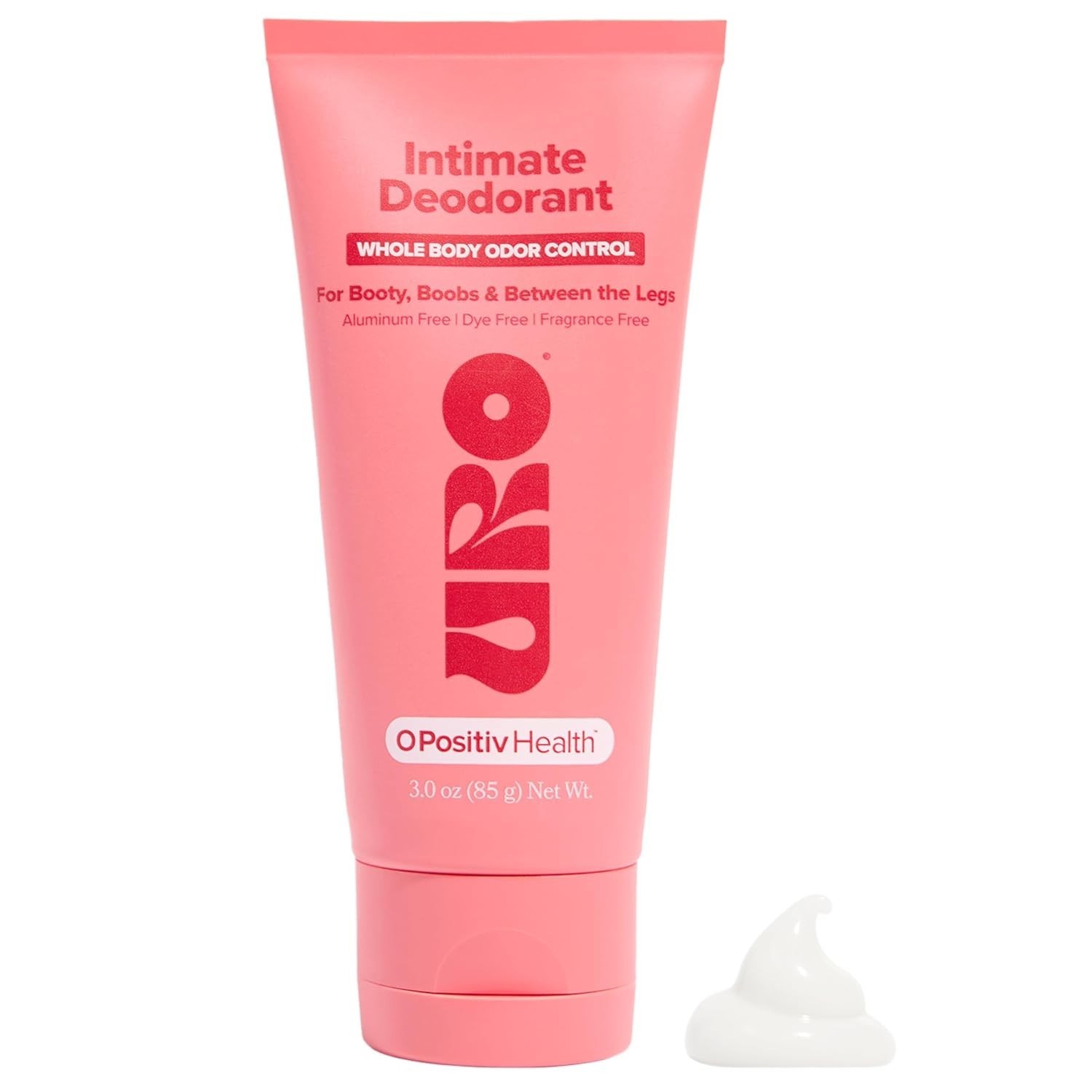 2 PCS– O Positiv URO Intimate Whole Body Deodorant Cream – Dermatologist Tested