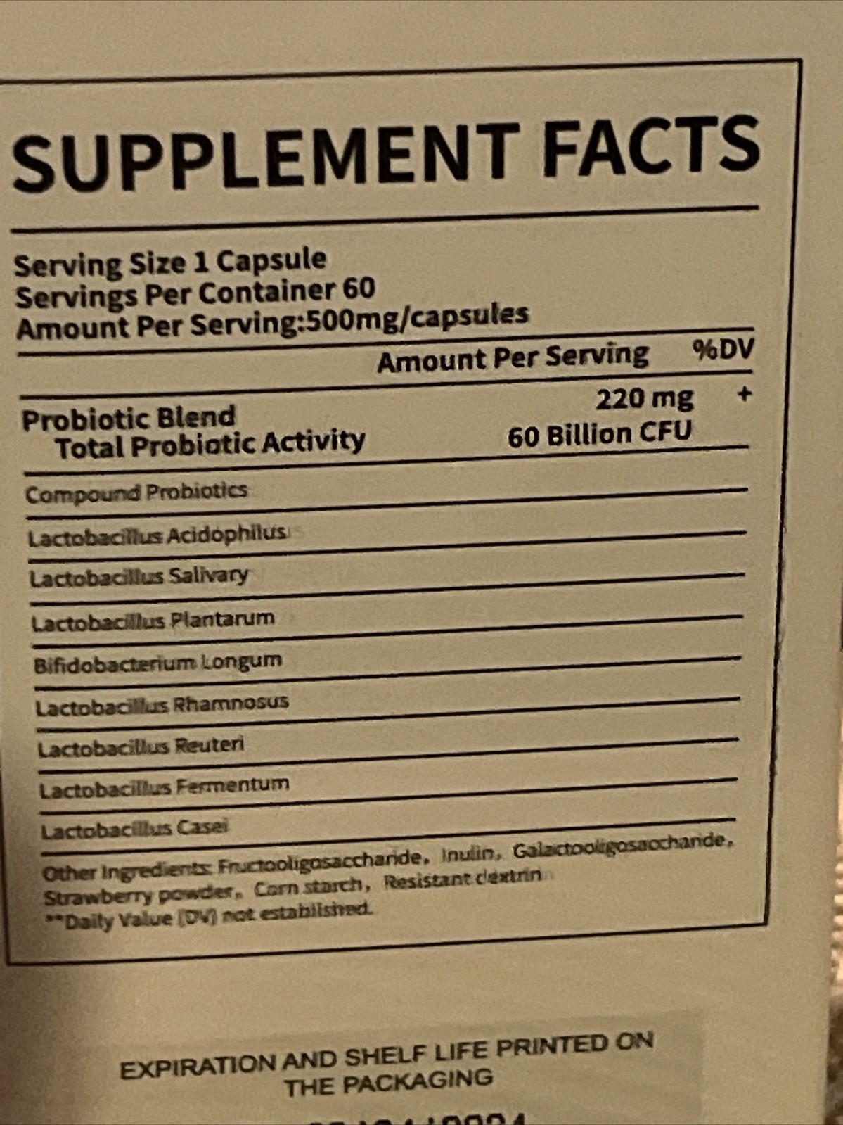 Anytalk Unisex Daily Probiotics 60 Billion CFU Capsules Exp08/2027