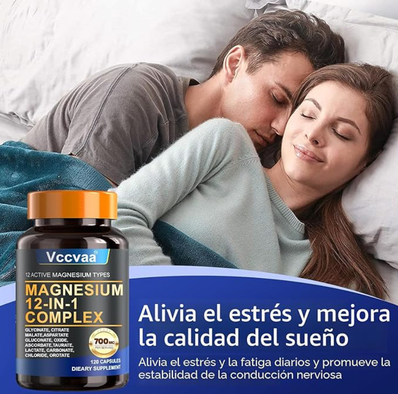 12 En 1 L-Treonato de Magnesio Magtein Para La Salud Cerebral Memoria Y Enfoque