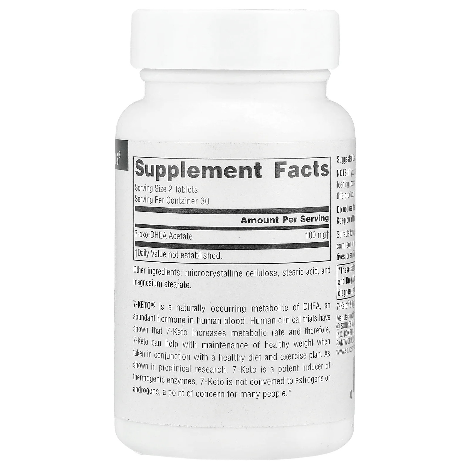 2 X Source Naturals, 7-Keto�, DHEA Metabolite, 50 mg, 60 Tablets