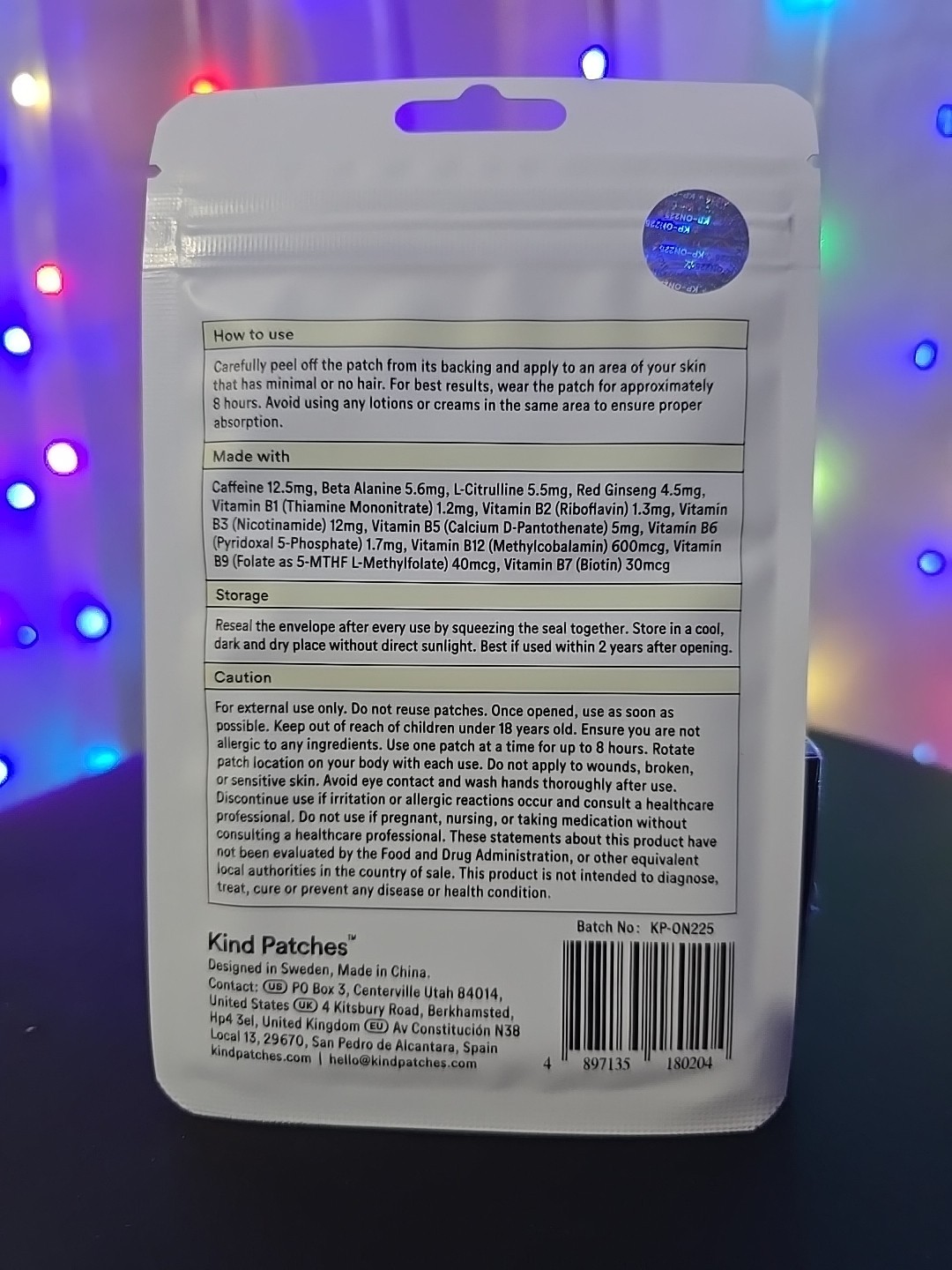 Kind Patches Energy Patches, Unisex, 30 Count, Extra Strong