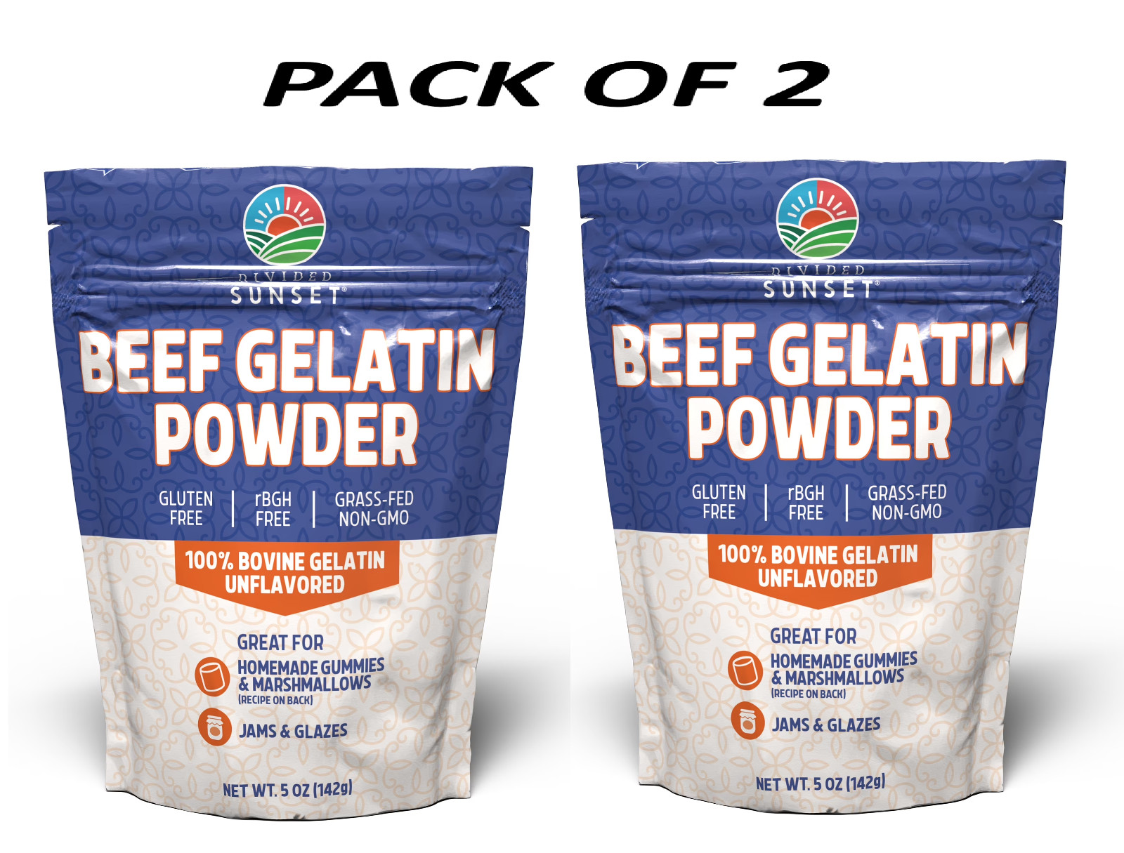 Unflavored Beef Gelatin Powder 5 oz (142g) Protein Collagen Baking Supplement