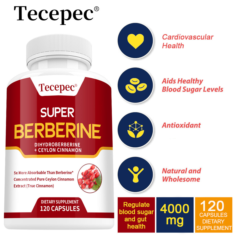 Super Berberine Ceylon Cinnamon Dihydroberberine, 4250 Mg 30/60/120Capsules