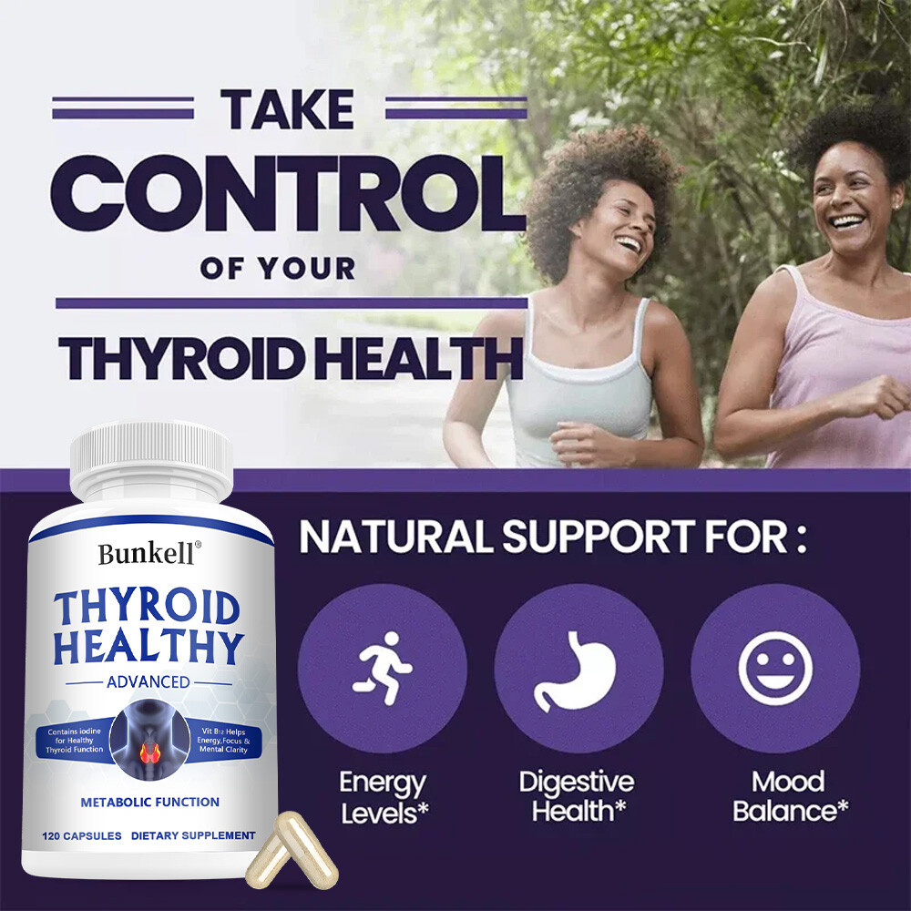 Thyroid Health Supplement 30/60/120 Capsules (NON-GMO) – Energy & Weight Loss