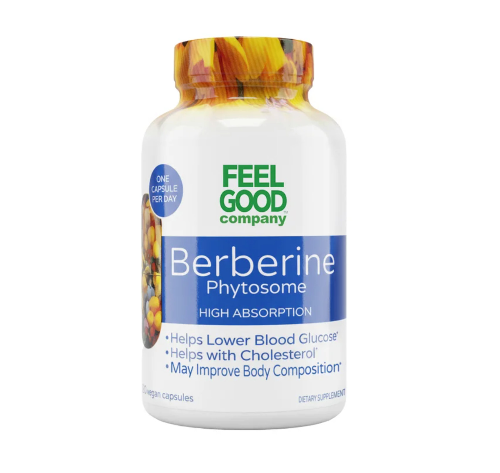 Feel Good Superfoods Berberine Phytosome 550mg 120 Count Exp: 01/28 FRESH !