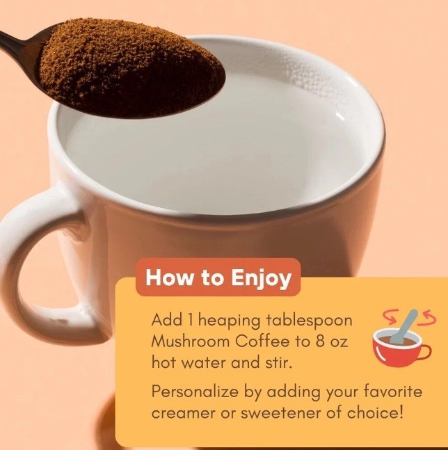 NEW Shroomology™ Full Spectrum Mushroom Coffee Dark Roast 5 Oz Non -GMO & GF