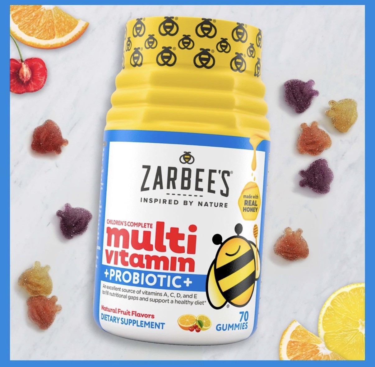 Zarbee’s Kid’s Complete 70 Count (Pack of 1), Red, Orange, Yellow