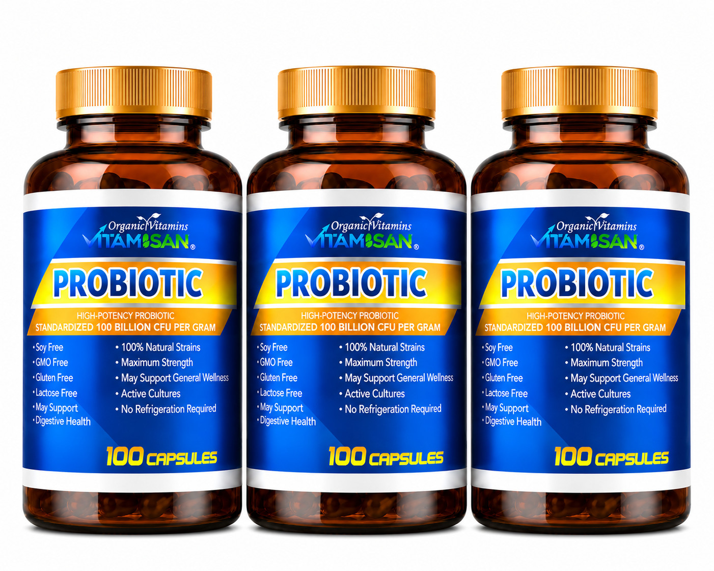 3 ULTRA PROBIOTIC 100 Billion CFUs 300 capsule NOW ULTIMATE FLORA PRIMAL NATURAL