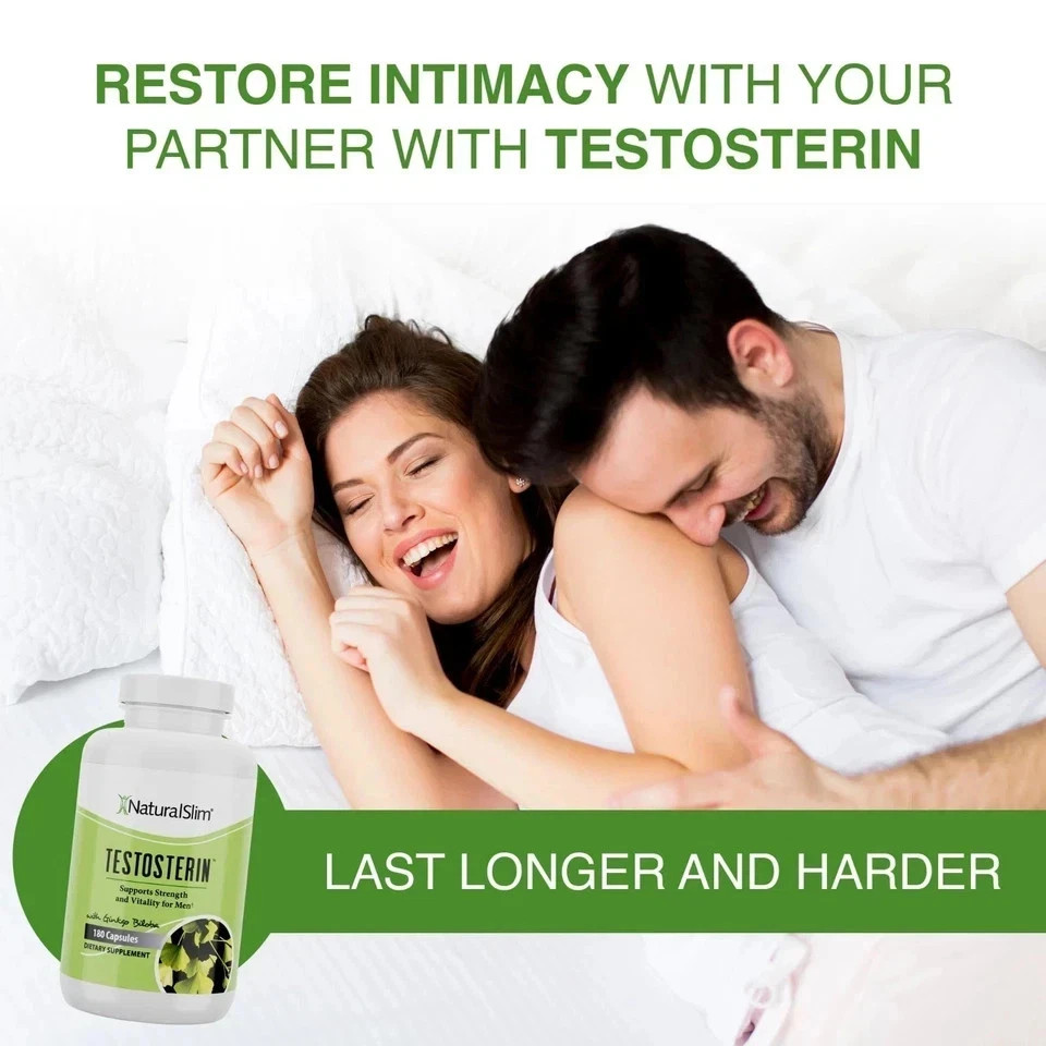 NaturalSlim Testosterin Men’s Multivitamins Testosterone Booster 180 capsules