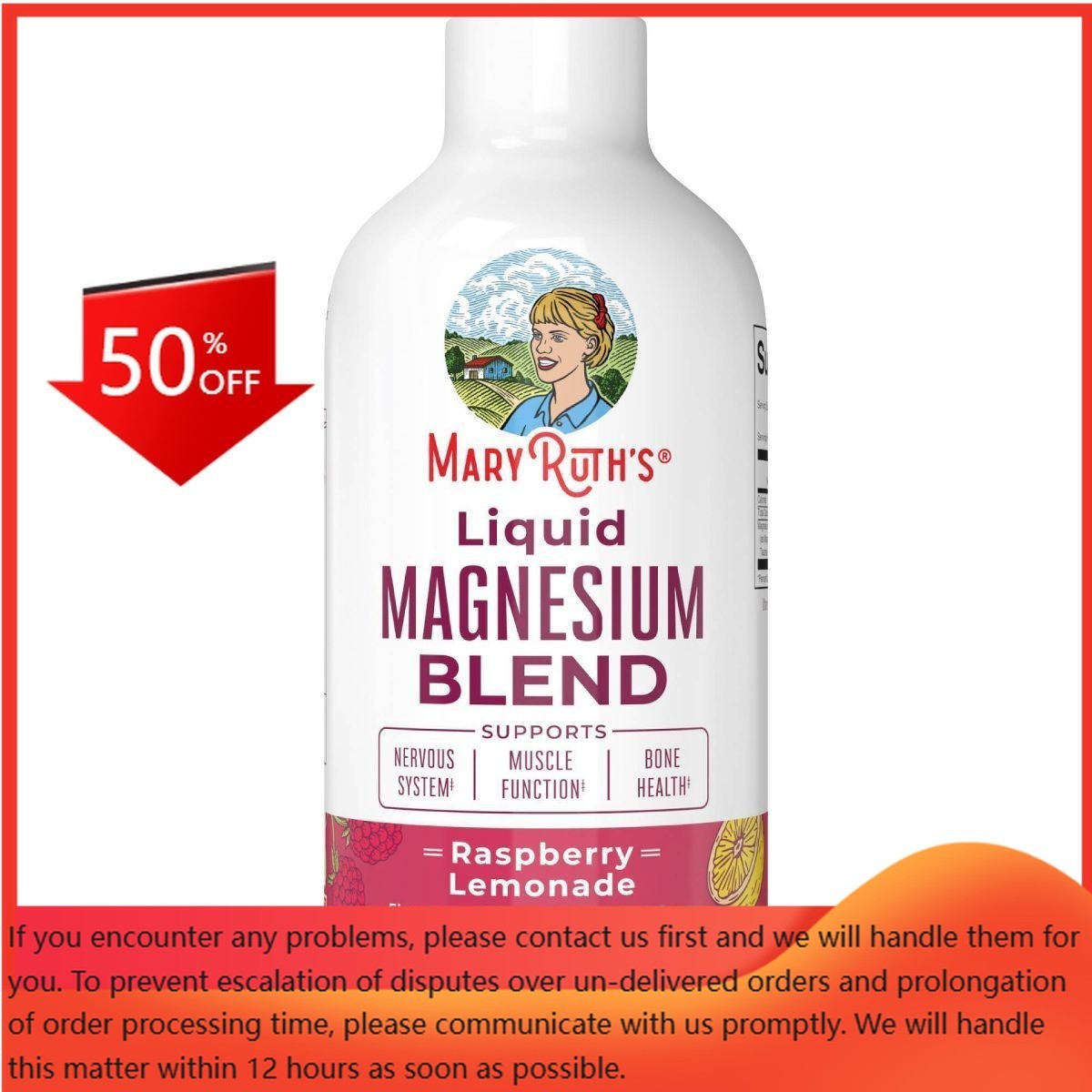 MaryRuth’s Liquid Magnesium Blend – Raspberry Lemonade – 15.22 fl oz