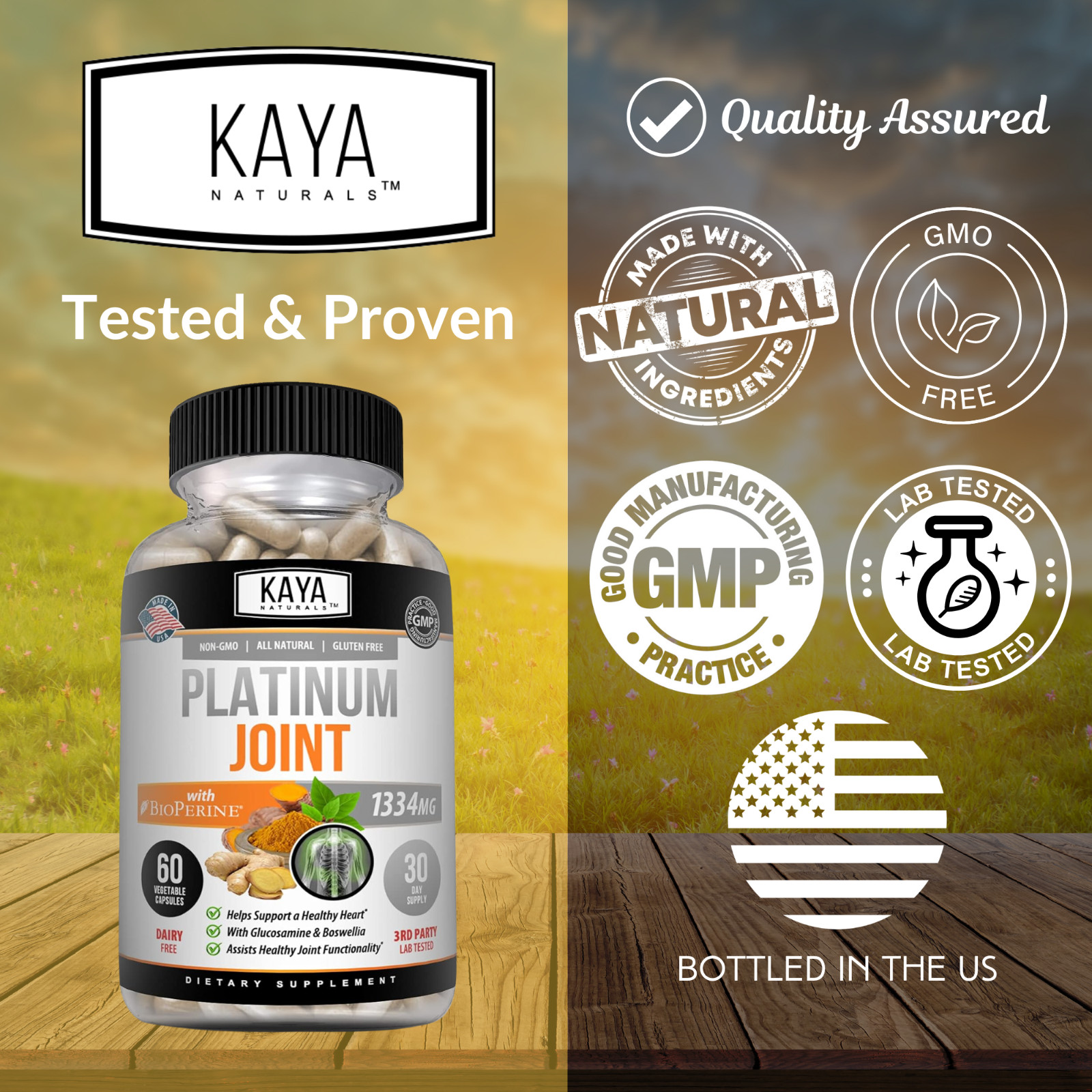 Platinum Joint, Pain Relief, Joint Support, Anti Inflammatory, Turmeric, MSM