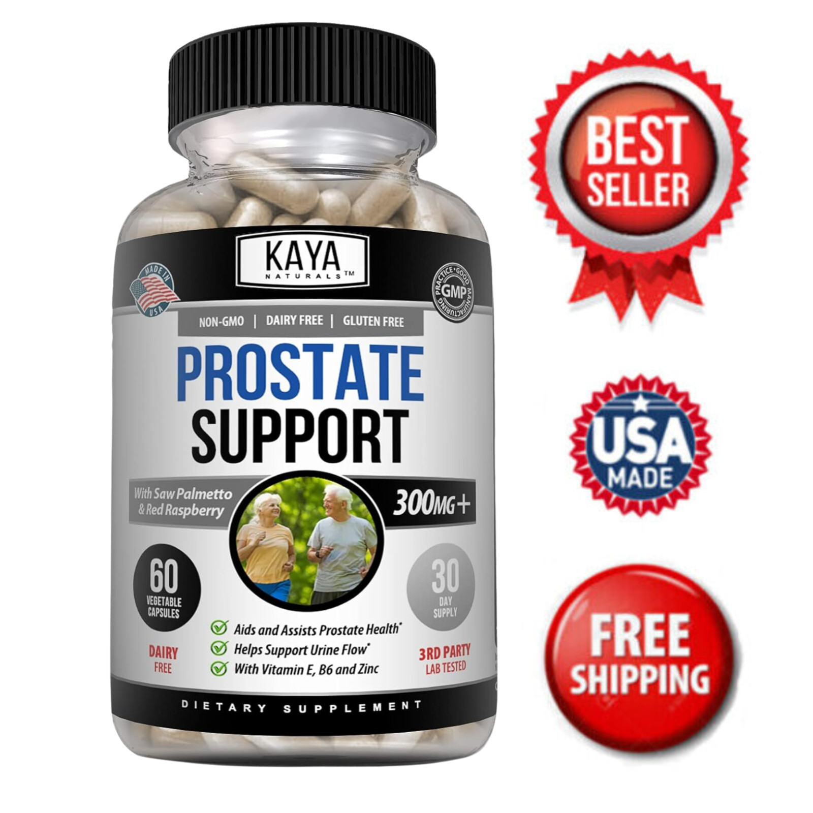 Prostate Supports – Saw Palmetto – Reduce Frequent Urination, Stamina supplement