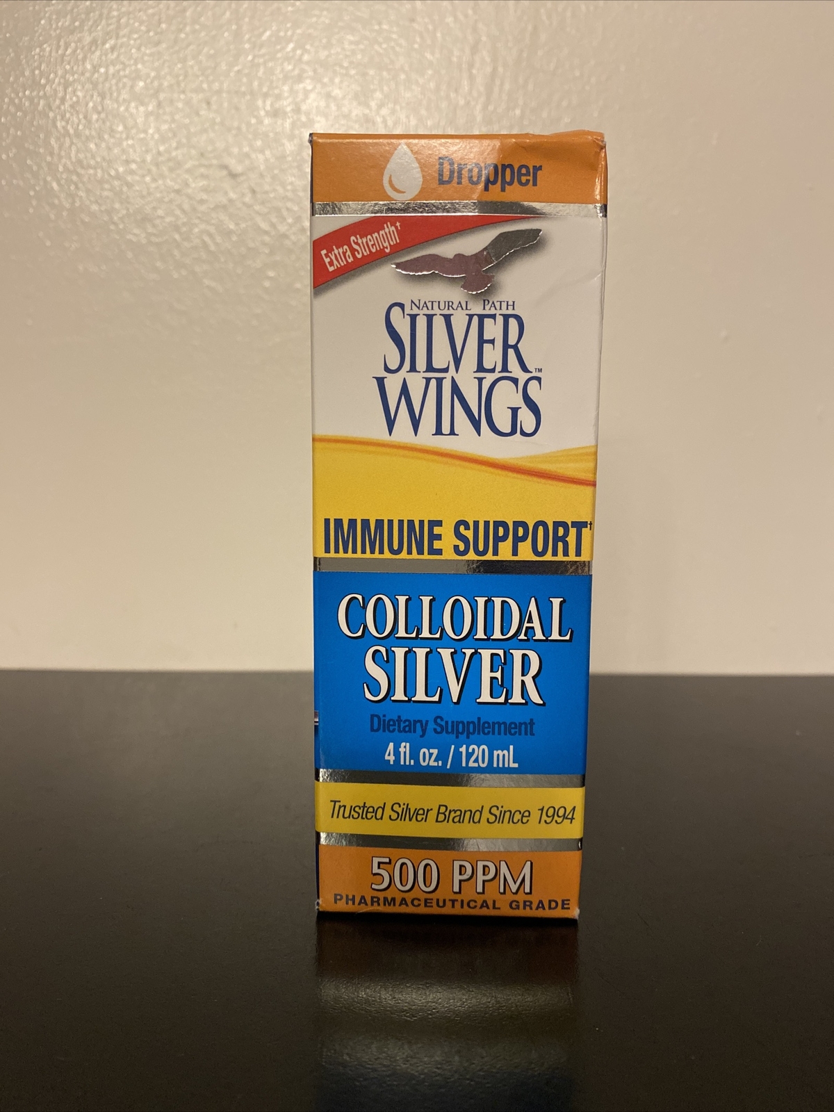Natural Path Silver Wings Colloidal Silver 500 PPM 4 fl. oz/120 mL Dropper