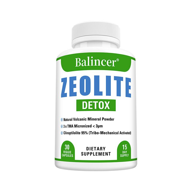 ZEOLITE DETOX Volcanic Mineral Powder Liver purification, detoxification Capsule