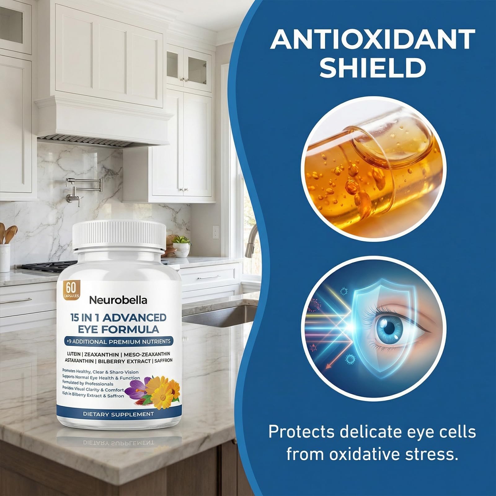 Neurobella 15-In-1 Advanced Eye Formula Eye Support Formula For Daily Comfort