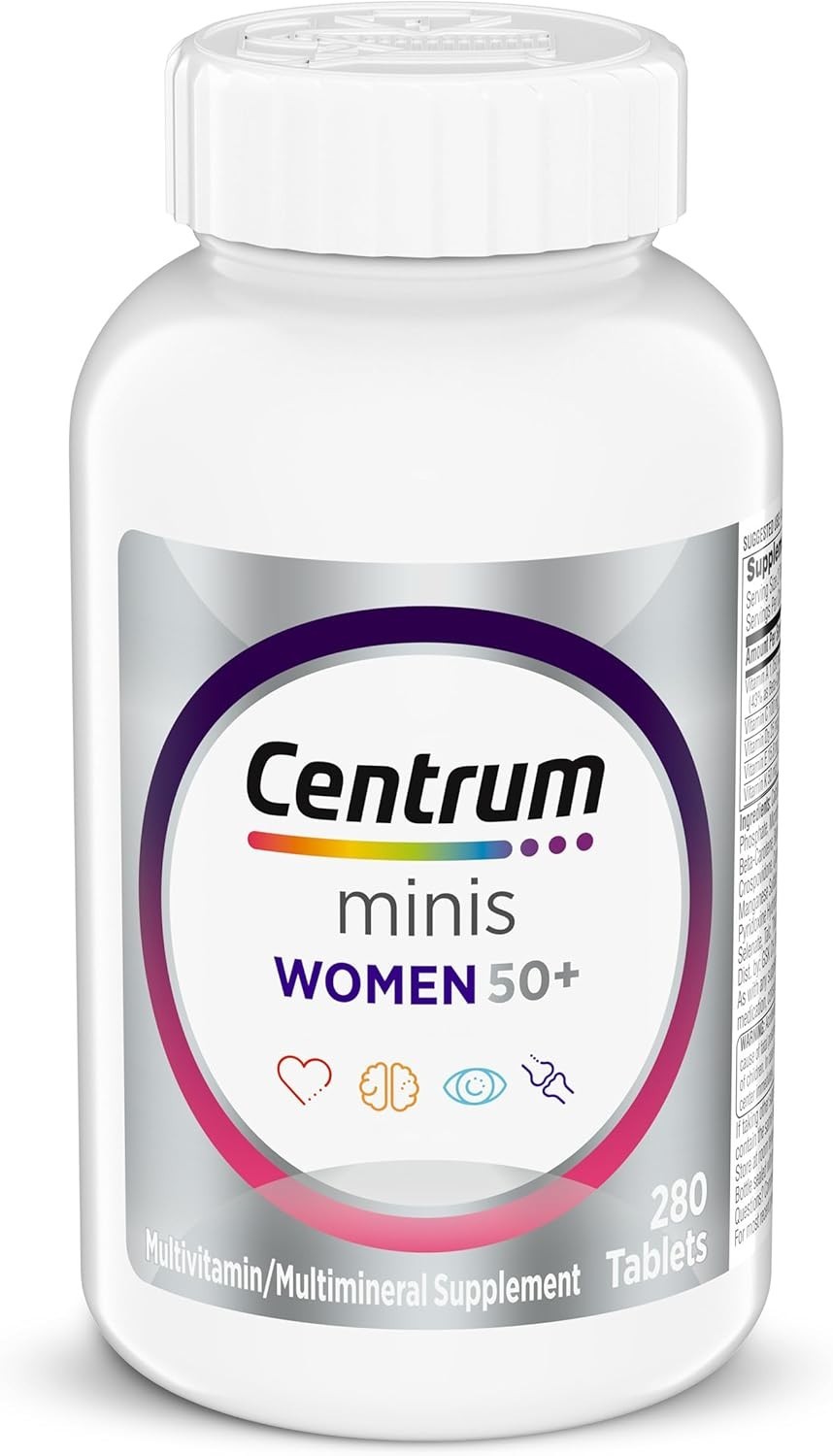 Centrum Minis Silver Women’s Multivitamin for Women 50 280 Count (Pack of 1)
