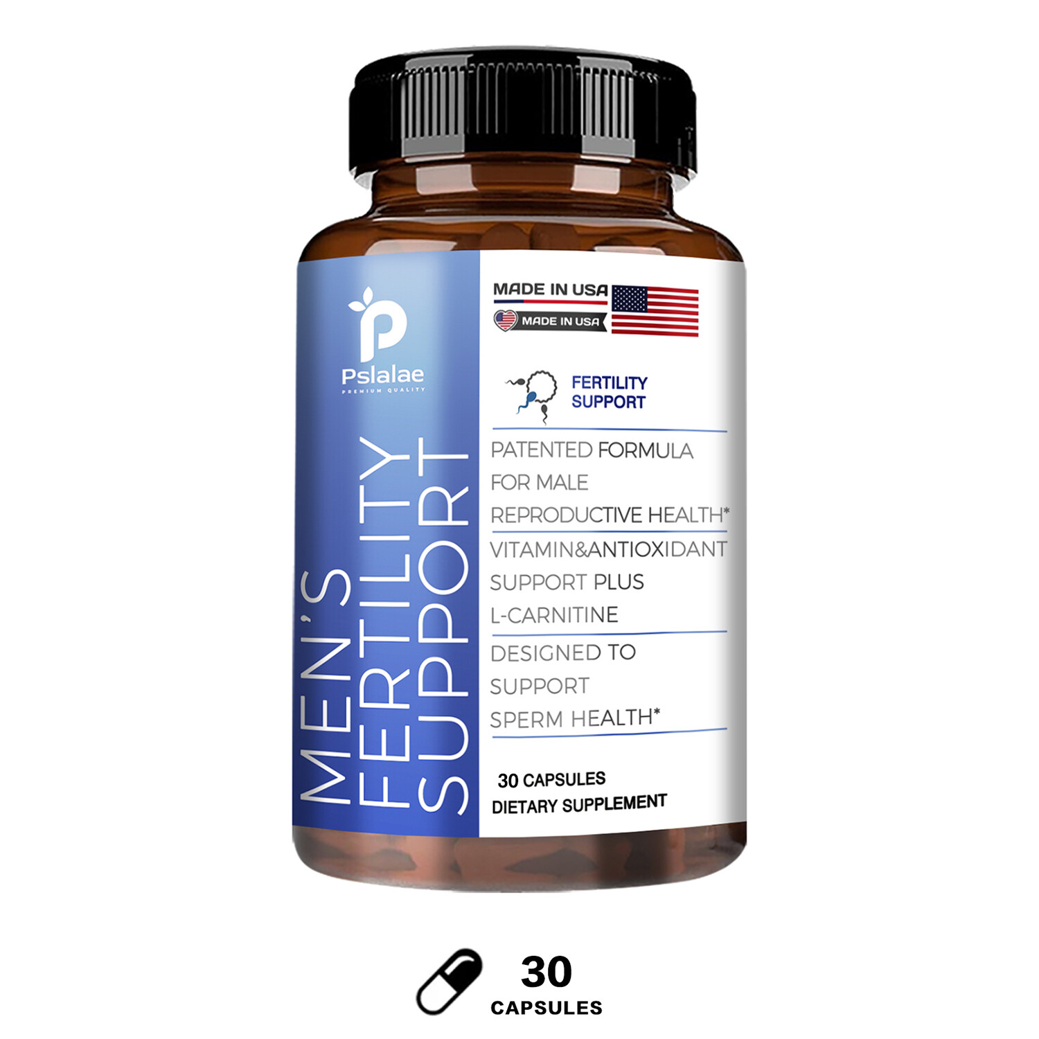 Men’s Fertility Support – Increase Semen Volume, Sperm Count, Vitality, Energy