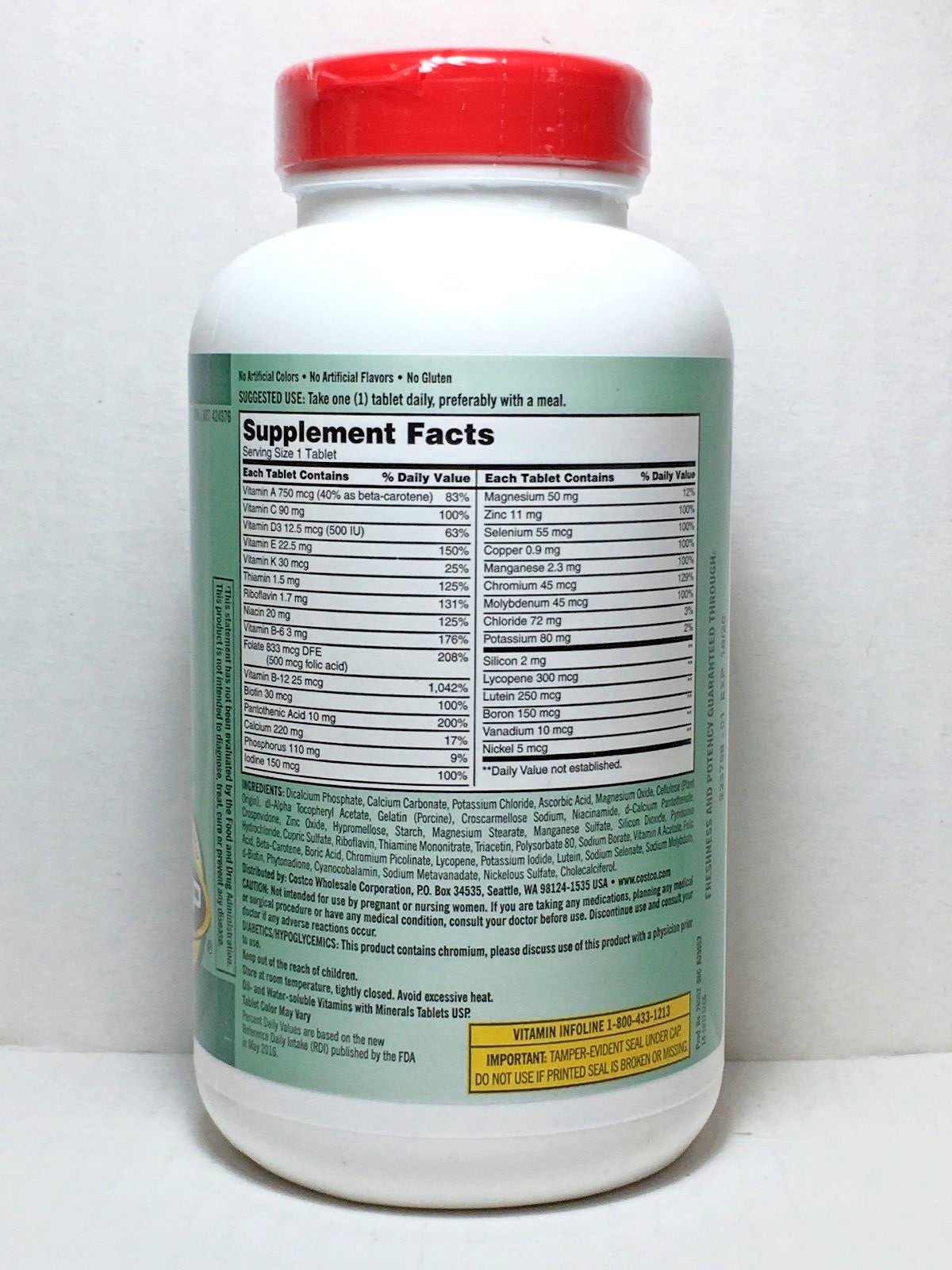 Kirkland Signature Mature Multi 400 Tablets *Adult 50+ Multi Vitamin & Mineral*