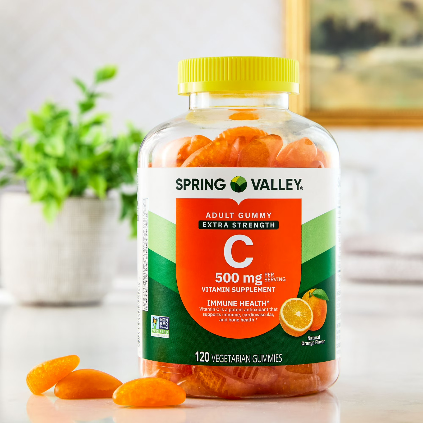 (2 Pack) Spring Valley Vitamin C 500mg Chewable Tablets, Tropical Fruit, 200 Ct.