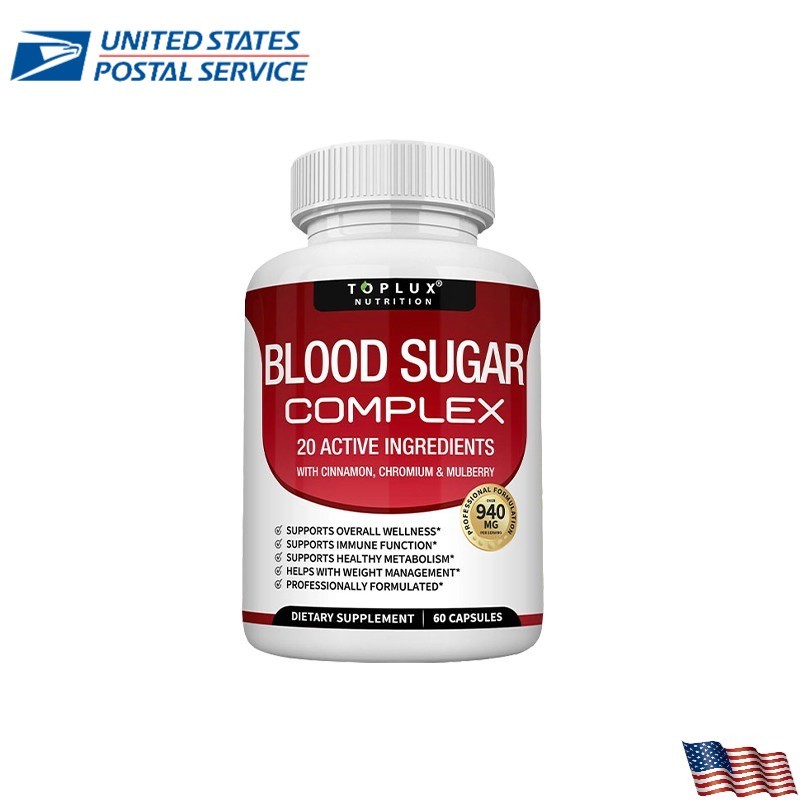 Blood Glucose Complex w/ Cinnamon, Chromium & Mulberry 60 Count Capsules